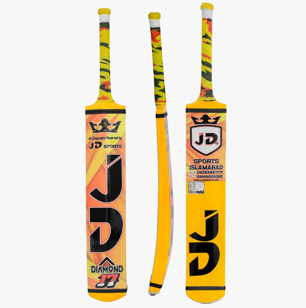 JD Diamond Edition Original Tape Ball Cricket Bat